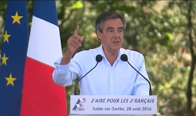 Rentrée politique de François Fillon à Sablé le 28 août 2016
