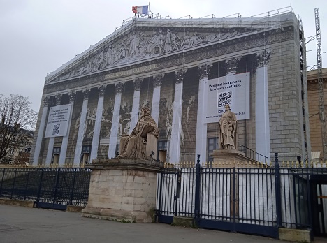 Palais Bourbon en travaux