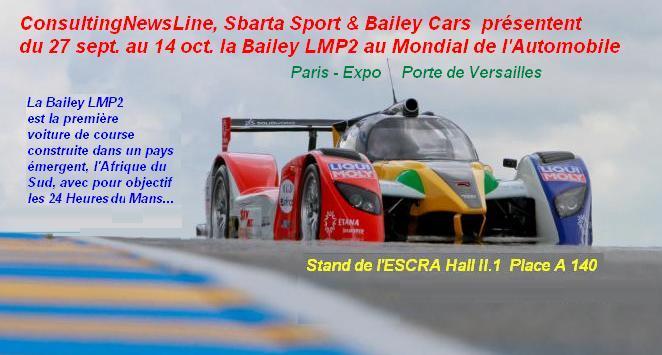 Bailey LMP2 at Mondial Automobile Paris 2012